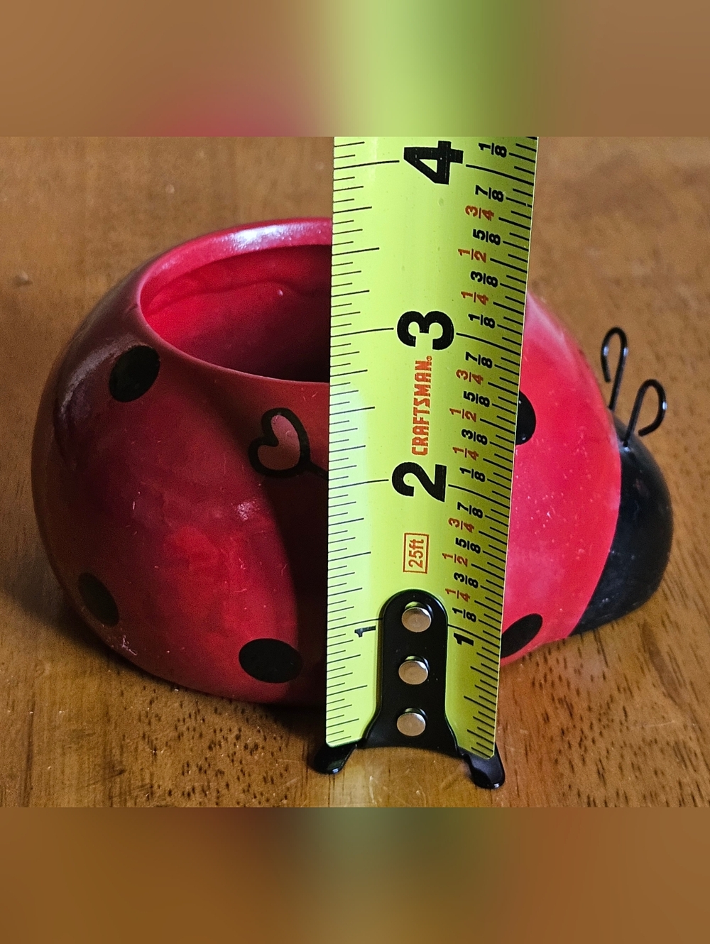 Vintage Rocket Farms "Love Bugs"  Lady Bug Bee Mine Ceramic Planter Trinket Dish - Picture 9 of 9